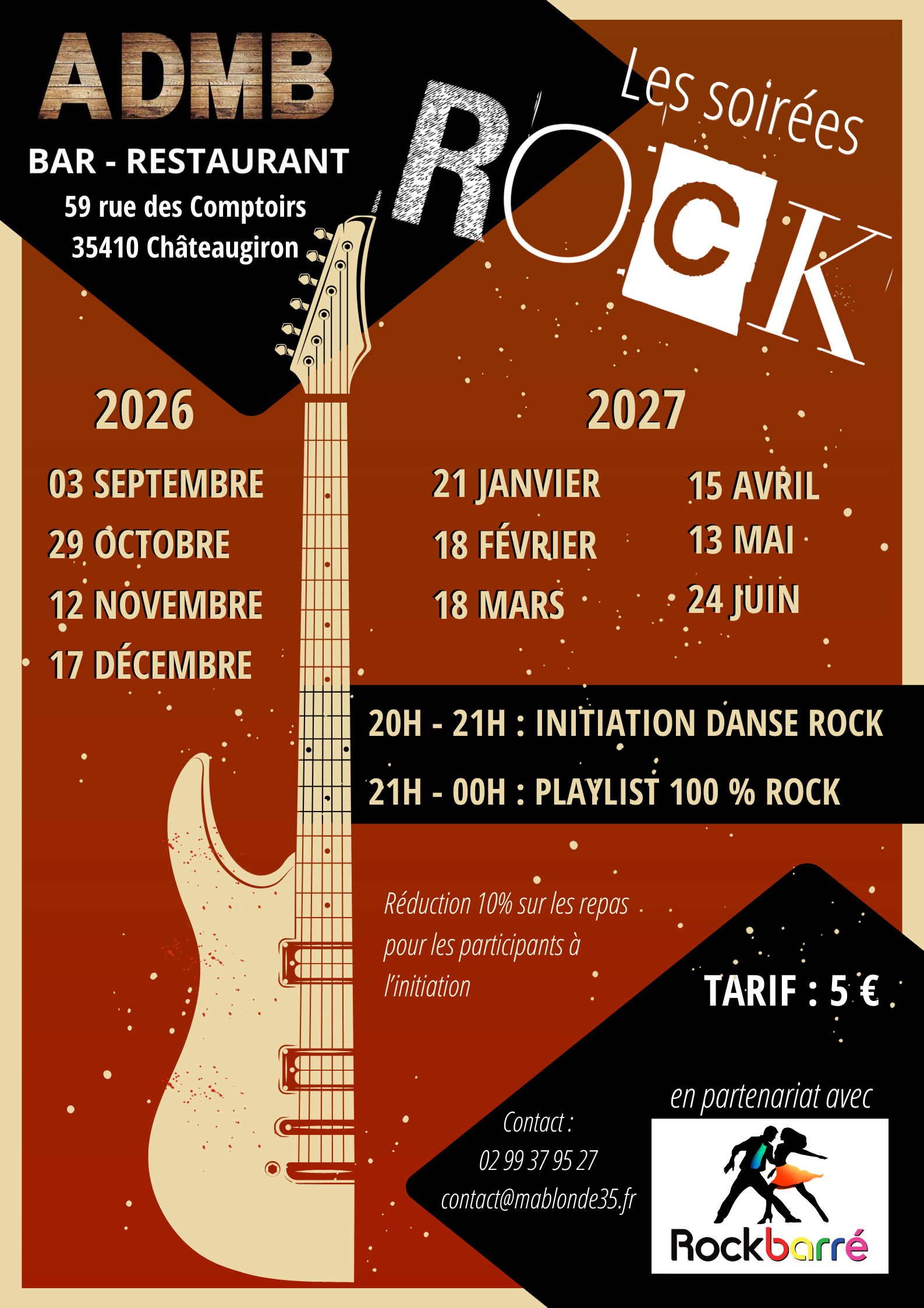 Soirée rock à Auprès de ma blonde